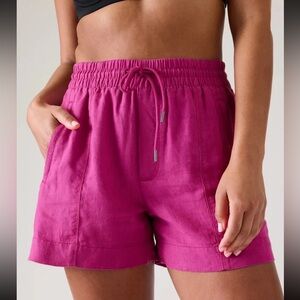 Athleta Retreat Linen Short in Iceplant Pink size S